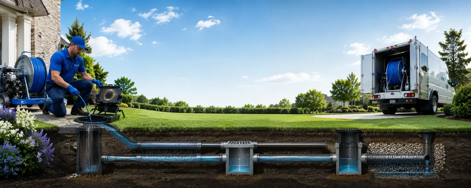 Outdoor drain cleaning information for Pennsauken, NJ
